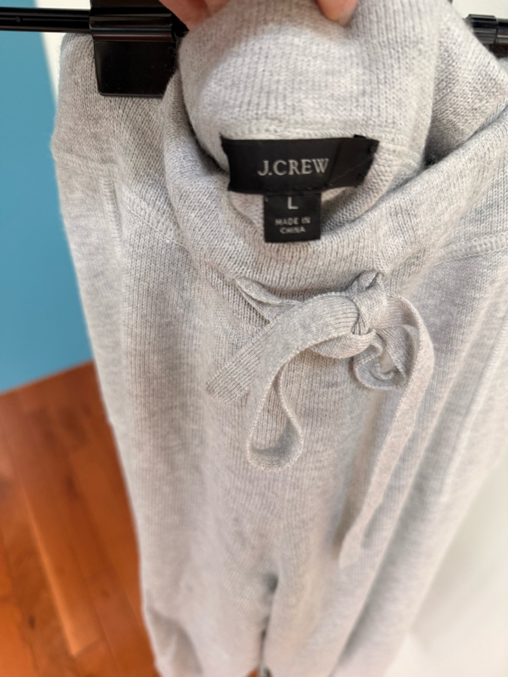 J. Crew cashmere Gray Knit Joggers - Picture 4 of 5